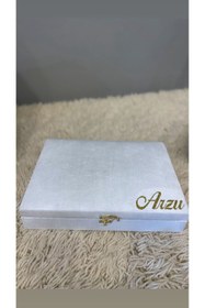 Resim Benjamin Çeyiz Ayna Takım Ve Isme Özel Kutu Yatay 