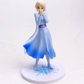 Resim Zigver Disney Dondurulmuş Elsa Prenses 21CM Pvc Şekil Eylem Koleksiyon Model Süslemeleri Oyuncak Bebekler Çocuklar Için Yeni Yıl Hediye 