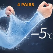 Resim 4 Çift Soğutucu Kol Kolluğu - 5°C Isı Azaltma, Nefes Alabilir Hafif Erkek ve Kadınlar için, Bisiklet, Açık Hava Sporları, Yaz Aktiviteleri, Basit Tasarım, Esnek Kumaş, Rahat Kullanım 