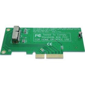 Resim JustQuality 2013-2015 MacBook SSD to PCIe x4 Çevirici Dönüştürücü Adaptör Kart 