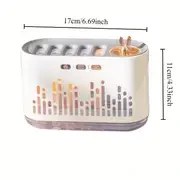 Resim Smart-Sensör Ses Dalgası Teknolojili Nemlendirici - 5 Sessiz Buhar Modu, Yatak Odası/Ofis/Yoga Stüdyosu için 7 Renkli Ruh Hali Aydınlatması ve Aromaterapi Difüzörü (Otomatik Kapanma) 