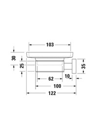 Resim Duravit Karree Sabunluk 