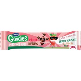 Resim HERO GOODİES Çilek Kakao Meyve Bar 30g 