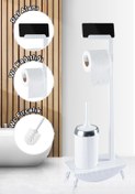 Resim ACAR Fonksiyonel Standlı Wc Kağıtlık - Wc Fırça Seti 