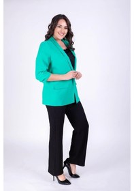 Resim Myline Kol Detaylı Astarlı Blazer Ceket 