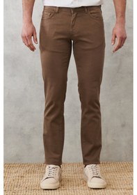 Resim AC&Co / Altınyıldız Classics Erkek Vızon 360 Derece Her Yöne Esneyen Slim Fit Dar Kesim Pamuklu Rahat Pantolon Vızon Vizon 
