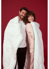 Resim Noa Yatak Çift Kişilik Doğal Bambu Yorgan, Yumuşak, Hafif Yorgan 195x215 Beyaz 