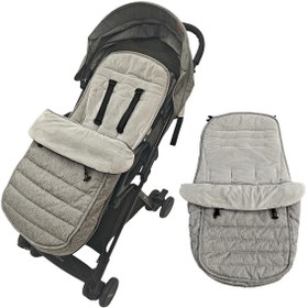 Resim 1 Adet Hepsi Bir Arada Termal Ayak Isıtıcısı & Rüzgar Geçirmez Kapak, İnsan Mühendisliğine Uygun Kemer ve Fermuarlı Açılış - Bebek Arabası, Çocuk Taşıyıcı, Tekerlekli Sandalye Eki 