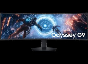 Resim Samsung Odyssey G9 G91F 49 inç DQHD 144 Hz VA 1ms 1000R Kavisli Oyuncu Monitörü, LS49FG916EUXUF 
