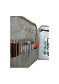 Resim Next Craft Evrak Çantası Kalemlik Aktivite Etkinlik Çantası Boyama Taşıma Çocuklar Ve Yetişkinler İçin Bej 