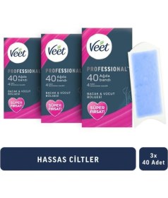 Resim Hassas Ciltler Için Ağda Bandı, Bacak ve Vücut, 120 Adet, Süper Fırsat 
