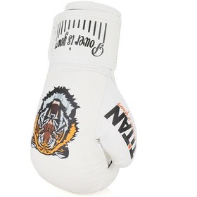 Resim Beyaz Kaplan Desenli Boks Eldiveni 001 