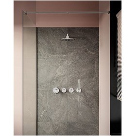 Resim VitrA Origin A42621 Ankastre Lavabo Bataryası, Duvardan Kontrol, Sıva Üstü, Krom 