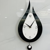Resim 2025 Yeni Nordik Duvar Saati Oturma Odası Su Damlası Saat Kuvars Saat Modern Basit Ahşap Sessiz Salınan Saat Yatak Odası Mutfak Yaratıcı Dekorasyon Ev Duvar Saati Moda Ev Sanat Saatı Yüksek Kaliteli Atmosferik Yüksek Kalite Restoran Duvar Saati 