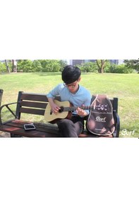 Resim Cort Earth Mini F Adirondack Op - Open Pore 3/4 Elektro Akustik Gitar 