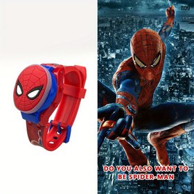 Resim MARVEL Spider-Man Işık Müziği Dijital Saat - Canlı Kırmızı ve Mavi Tasarım, 24 Saat Gösterim, Silikon Kayış, Pil ile Çalışır, Günlük Giyim, Partiler ve Hediyeler için Mükemmel, Parti Aksesuarı, Moda Aksesuarı, Eğlenceli Tasarım 