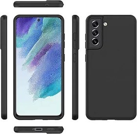 Resim LRK Samsung Galaxy S21 FE 5G ile Uyumlu Ultra İnce Siyah Kılıf: İnce, Yumuşak ve Esnek (Sert DEĞİL) [Mat Kaplama] Samsung Galaxy S21 FE 5G için Koruyucu Siyah Telefon Kılıfı - Mat Siyah 