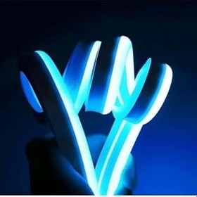 Resim RGB Neon Led 3 Metre, Sese Duyarlı Çok Renkli Led Işık Şeridi 