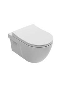 Resim Isvea Soluzione Xx Rimless - Kanalsız Asma Klozet - Beyaz - Pp Yavaş Kapanan Kapak Dahil-2 Parça Beyaz 