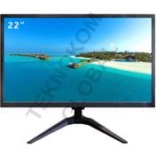 Resim Onetech 22" Profesyonel LED Monitör | HDMI VGA Girişli | 5ms Tepki Süresi | Duvara Monte Edilebilir OT22R 