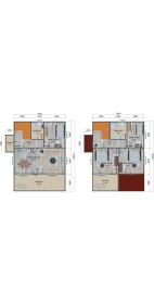 Resim Sismik Prefabrik 149 M2 Prefabrik Ev Çift Katlı 