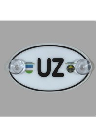 Resim Özbeski Stan Uz Araç Cam Süsü Pleksi Vantuzlu Oto Arma Oval 