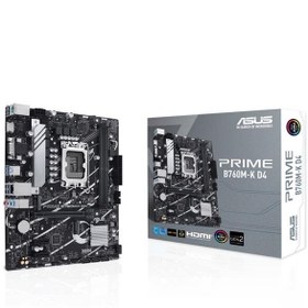 Resim Prime B760M-K D4 İntel B760 Soket 1700 Ddr4 5333(Oc)Mhz Matx Gaming (Oyuncu) Anakart Asus