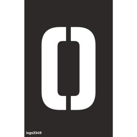 Resim İsg Tabelam 16x25cm/kompozit/0 Rakamı Boyama Şablonu Set 1 