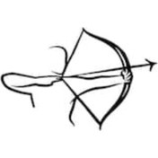 Resim Okçuluk Spor (Oto-Motor-Laptop-Duvar-Dekor) 20 x 12 cm 