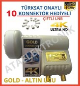 Resim Her Markaya Uyumlu Twin Bağımsız 2 Çıkışlı Lnb Lenebe 10 Adet Jak Ata Elektronik