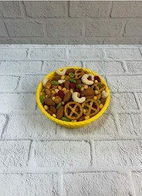 Resim Yuvarlak Çerezlik Sarı Canlı Renkli Dekoratif Sunum Kasesi 