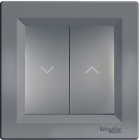 Resim Schneider Asfora Plus Çelik Jaluzi Kumanda Anahtarı Çerçeveli - E 