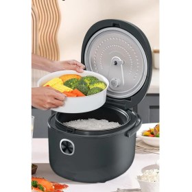 Resim Amzchef 4l Mini Pilav Pişirici 7 Fonksiyonlu, Buhar Sepetli 