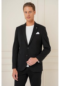 Resim Efor C 690 Slim Fit Siyah Spor Ceket Siyah 
