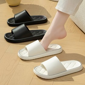 Resim Erkekler ve Kadınlar İçin Rahat EVA Terlikler - Kapalı/Dış Mekan Kullanımı İçin Yumuşak, Kaymaz, Kapitone Tasarım, Ev ve Banyo İçin İdeal, Çift Ayakkabı|Kapitone Tasarım|Yumuşak Tabanlı Ayakkabı 