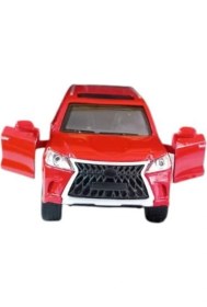 Resim Asya Oyuncak Kt. Metal Işıklı Sesli Jeep FY6208-12D-KIRMIZI Araba 