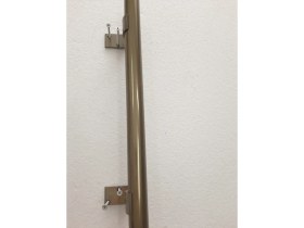 Resim Kamataş Alüminyum Bronz Merdiven Tutamak, Korkuluk Yaşlı Engelli Duvar Tutamağı 150 Cm. Istenilen Ölçüde 