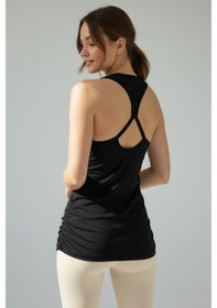 Resim Scorp Aura Sırt Detaylı Kadın Spor Atlet Siyah Renkli 