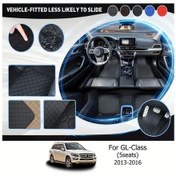 Resim Globalbloom Red White Line Mercedes-benz Gl-class 2013-2016 5 Koltuk Pu Deri Zemin Paspas Seti 