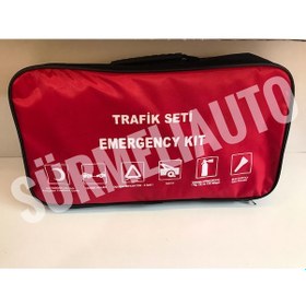 Resim Tüvtürk Onaylı Lüks Trafik Ve Ilk Yardım Seti Özel Çanta N11.694 