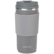 Resim Korkmaz Freedom Plus Gri Çelik Mug 480 ml Çift Katmanlı Yapı ile Sıcaklık Koruma 