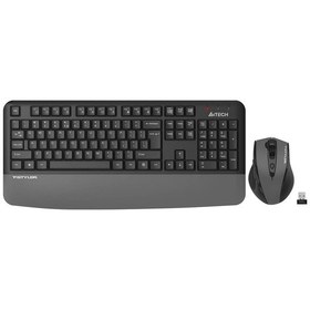 Resim A4 Tech Fg2500s Gri Plus 2.4ghz Fn-mm Türkçe Q 3200dpı Klavye & Mouse Set Optik 