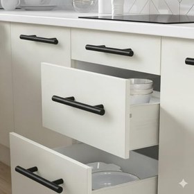 Resim 10 ADET Keijo SİYAH 160mm Paslanmaz Kulp (mobilya, dolap kulbu, kulp modeli) 