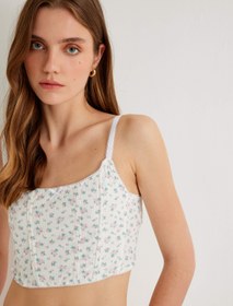 Resim Koton X Sibil Çetinkaya - Çiçekli Büstiyer İnce Askılı 