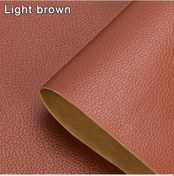 Resim Kendinden Yapışkanlı Deri Tamir Yama Bandı Kendinden Yapışkanlı Ev Dıy Düzeltme Light Brown 25cm X 60cm 