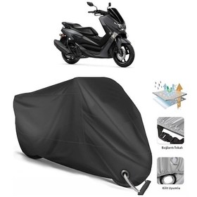 Resim Yamaha Nmax 125 Motosiklet Branda (Bağlantı, Kilit Uyumlu)-Siyah (457276422) 