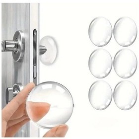 Resim Şeffaf Silikon Mobilya Ve Kapı Durdurucu Darbe Pedi 6 Lı Çok Renkli 