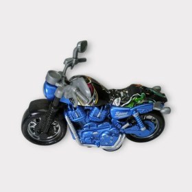 Resim MCM Group Çek Bırak Custom Motorsiklet 9 cm - Mavi (Lisinya) 