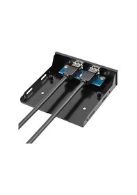 Resim 3.5" inç 2 Port USB 3.0 Dahili Floppy Disket Ön Panel Yuvası 