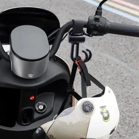 Resim 2 Kancalı Askı Bebek Arabasına Uyumlu Cırtlı Eşya Taşıma Aparatı 360 Derece Dönebilen Plastik Kanca 